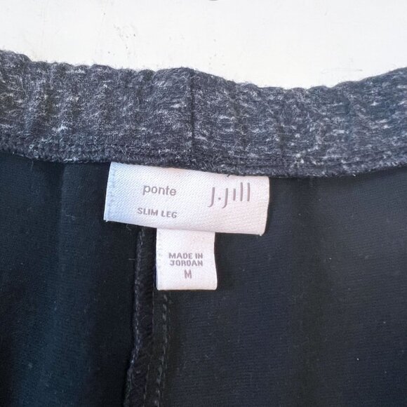 J. Jill medium slim leg gray stretchy Ponte pants - Picture 5 of 11